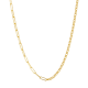 14K Yellow Gold 3.8mm Paperclip and Rolo Chain