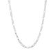 Sterling Silver 4.7mm 26 Inches Figaro Chain