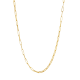 14k yellow gold 3mm paper clip link chain