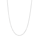 14K White Gold 1mm 18-Inch Cable Chain