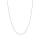 14k rose gold .90mm 18-inch diamond-cut cable chain close up