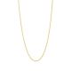14k yellow gold .7mm 22-inch adjustable box chain close up