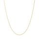 14k yellow gold 1.3mm 18-inch faceted cable chain close up