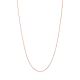 14k rose gold 1.1mm 18-inch cable link chain close up view