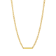 14K Yellow Gold 3.3mm Hollow Curb with ID Necklace