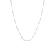 Silver Open Link Necklace with Pearls