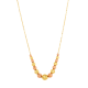 14K Two Tone Gold Diamond Cut Bead Necklace