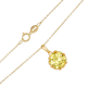 14k Yellow Gold Citrine Necklace 