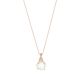 14k Rose Gold Pearl Twist Necklace