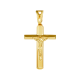 14k Yellow Gold Crucifix Medal 