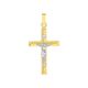 14k Gold Two-Tone 28 mm Crucifix