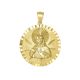 14K Yellow Gold Round Sacred Heart Medal