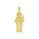 14k yellow gold 60mm saint jude medal front view