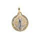 14k Gold Two-Tone St. Benedict Medal