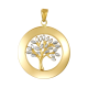 14K Yellow Gold Tree of Life Engravable Pendant