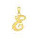 14k Yellow Gold High Polish Letter “E” Pendant   