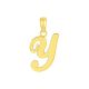 14k Yellow Gold High Polish Letter “Y” Pendant   
