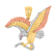14k Gold Tri Color Landing Eagle with Snake Pendant 