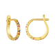 18K Yellow Gold 12mm Multi Sapphires Hoops