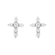 14k Diamond Cross Earrings 