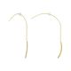 14k Yellow Gold Threader Cubic Zirconia Fashion Earrings