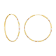 14K Tri Color Gold 45mm Endless Hoop Earrings