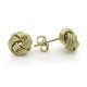 14k Yellow Gold Love Knot Stud Earrings