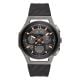 Men's Bulova Curv Collection Black and Titanium Watch 98A162