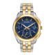 Men's Bulova Curv Collection Blue Dial Two-Tone Stainless Steel Watch