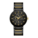 bulova modern black tone men's watch front view