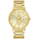 bulova gold tone guadalupe dial with 3 diamonds men's watch front view