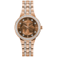 bulova phantom crystal rose gold women's watch - 98l266 front view