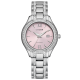 Citizen Crystal Pink Dial Ladies Watch 