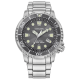 citizen promaster dive grey dial men's watch front view