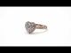 14k Rose Gold Diamond Cut Criss Cross Ring